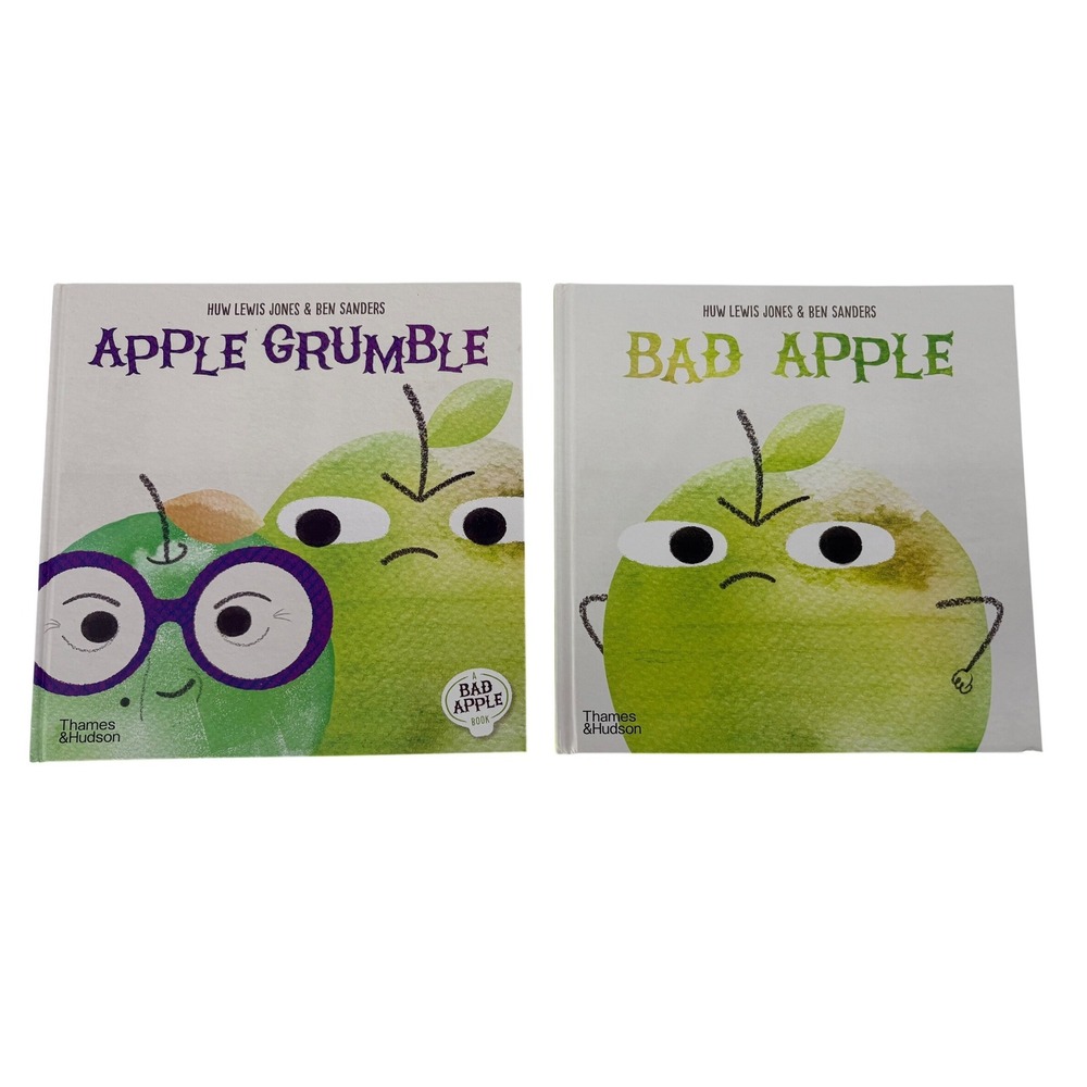 Bad Apple and Apple Grumble Childrens Books Set of 2 Huw Lewis Jones Ben Sanders